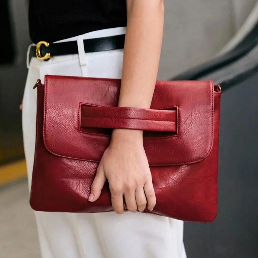Burgundy Cherry Handbag Women's Bag